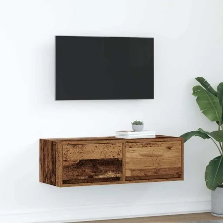 Mueble para TV madera contrachapada envejecida 80x31x25,5 cm de , Muebles TV - Ref: Foro24-861522, Precio: 53,01 €, Descuento: %