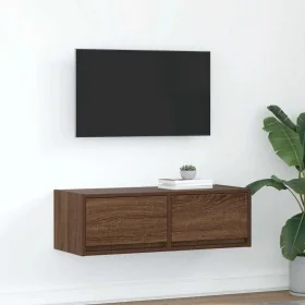 Mueble de TV madera contrachapada roble marrón 80x31x25,5 cm de , Muebles TV - Ref: Foro24-861520, Precio: 54,01 €, Descuento: %