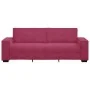 Sofá de 3 plazas de terciopelo rojo tinto 180 cm by , Sofas - Ref: Foro24-4105034, Price: 256,24 €, Discount: %