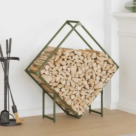 Leñero verde oliva 100x25x100 cm Acero laminado en frío von , Brennholztaschen und -halter - Ref: Foro24-864290, Preis: 36,71...