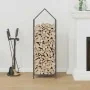 Leñero antracita 40x25x120 cm Acero laminado en frío by , Firewood bags and holders - Ref: Foro24-864301, Price: 50,36 €, Dis...