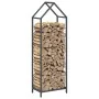 Leñero antracita 40x25x120 cm Acero laminado en frío by , Firewood bags and holders - Ref: Foro24-864301, Price: 50,36 €, Dis...