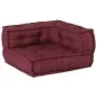 Puff modular de tela color granate 140x70x36 cm by , Cushions for chairs and sofas - Ref: Foro24-4019032, Price: 173,10 €, Di...