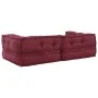 Puff modular de tela color granate 140x70x36 cm by , Cushions for chairs and sofas - Ref: Foro24-4019032, Price: 173,10 €, Di...