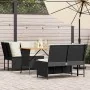 Set de sofás de jardín con cojines 3 pzas ratán sintético negro by , Garden sets - Ref: Foro24-3365341, Price: 417,63 €, Disc...