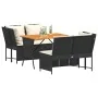 Set de sofás de jardín con cojines 3 pzas ratán sintético negro by , Garden sets - Ref: Foro24-3365341, Price: 417,63 €, Disc...