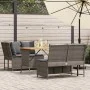 Set de sofá de jardín 3 pzas y cojines ratán sintético gris by , Garden sets - Ref: Foro24-3365343, Price: 434,97 €, Discount: %
