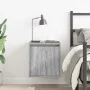 Mesilla de noche de pared gris Sonoma 38x34x40 cm de , Mesitas de noche - Ref: Foro24-861239, Precio: 38,41 €, Descuento: %