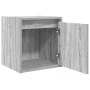 Mesilla de noche de pared gris Sonoma 38x34x40 cm de , Mesitas de noche - Ref: Foro24-861239, Precio: 38,41 €, Descuento: %