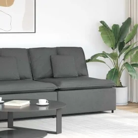 Sofá modular con módulo central y cojines gris oscuro 100 cm by , Unidades para sofás seccionales - Ref: Foro24-4104418, Pric...