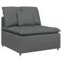 Sofá modular con módulo central y cojines gris oscuro 100 cm by , Unidades para sofás seccionales - Ref: Foro24-4104418, Pric...