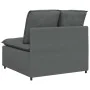 Sofá modular con módulo central y cojines gris oscuro 100 cm by , Unidades para sofás seccionales - Ref: Foro24-4104418, Pric...