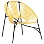 Silla de jardín con forma huevo amarillo y negro de , Sillas de jardín - Ref: Foro24-4009290, Precio: 86,52 €, Descuento: %