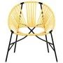 Silla de jardín con forma huevo amarillo y negro de , Sillas de jardín - Ref: Foro24-4009290, Precio: 86,52 €, Descuento: %