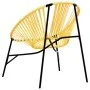 Silla de jardín con forma huevo amarillo y negro de , Sillas de jardín - Ref: Foro24-4009290, Precio: 86,52 €, Descuento: %