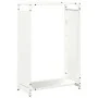 Leñero blanco 60x28x90 cm Acero laminado en frío von , Brennholztaschen und -halter - Ref: Foro24-864212, Preis: 61,04 €, Rab...