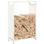 Leñero blanco 60x28x90 cm Acero laminado en frío von , Brennholztaschen und -halter - Ref: Foro24-864212, Preis: 61,04 €, Rab...