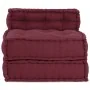 Puf modular tela granate 70x70x54 cm by , Cushions for chairs and sofas - Ref: Foro24-4019030, Price: 134,06 €, Discount: %