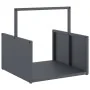 Leñero antracita 40x40x40 cm Acero laminado en frío by , Firewood bags and holders - Ref: Foro24-864273, Price: 40,49 €, Disc...