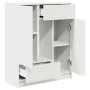 Aparador con cajones y puertas blanco 73x31x90 cm de , Aparadores - Ref: Foro24-861850, Precio: 103,25 €, Descuento: %