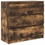 Aparador roble ahumado 80x35x76 cm madera de ingeniería by , Sideboards - Ref: Foro24-861737, Price: 94,90 €, Discount: %
