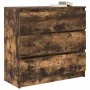 Aparador roble ahumado 80x35x76 cm madera de ingeniería by , Sideboards - Ref: Foro24-861737, Price: 94,90 €, Discount: %