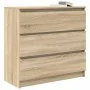 Aparador de roble Sonoma 80x35x76 cm de madera de ingeniería von , Sideboards - Ref: Foro24-861735, Preis: 96,57 €, Rabatt: %