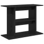Soporte para acuario de madera de roble negro 80x35x60 cm by , Aquarium supports - Ref: Foro24-862149, Price: 57,28 €, Discou...