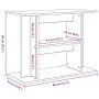 Soporte para acuario de madera de roble negro 80x35x60 cm by , Aquarium supports - Ref: Foro24-862149, Price: 57,28 €, Discou...