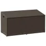 Caja de almacenaje jardín ratán sintético marrón 110x50x58 cm by , Outdoor storage boxes - Ref: Foro24-4104070, Price: 113,56...