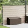 Caja de almacenaje jardín ratán sintético marrón 110x50x58 cm by , Outdoor storage boxes - Ref: Foro24-4104070, Price: 113,56...
