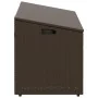 Caja de almacenaje jardín ratán sintético marrón 110x50x58 cm by , Outdoor storage boxes - Ref: Foro24-4104070, Price: 113,56...