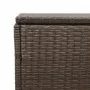 Caja de almacenaje jardín ratán sintético marrón 110x50x58 cm by , Outdoor storage boxes - Ref: Foro24-4104070, Price: 113,56...