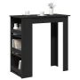 Mesa bar con estante almacenaje roble negro 102x50x103,5 cm von , Küchen- und Esstische - Ref: Foro24-862079, Preis: 93,15 €,...