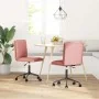 Sillas de comedor 2 unidades cuero sintético rosa de , Sillas de comedor - Ref: Foro24-3315426, Precio: 118,56 €, Descuento: %