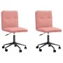Sillas de comedor 2 unidades cuero sintético rosa de , Sillas de comedor - Ref: Foro24-3315426, Precio: 118,56 €, Descuento: %
