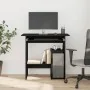 Escritorio roble negro 80x45x74 cm madera de ingeniería de , Escritorios - Ref: Foro24-862007, Precio: 82,38 €, Descuento: %