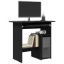Escritorio roble negro 80x45x74 cm madera de ingeniería de , Escritorios - Ref: Foro24-862007, Precio: 82,38 €, Descuento: %