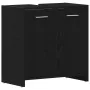 Mueble de baño para lavabo de madera de roble negro 60x33x60 cm by , Bathroom furniture - Ref: Foro24-862013, Price: 50,34 €,...