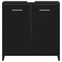 Mueble de baño para lavabo de madera de roble negro 60x33x60 cm by , Bathroom furniture - Ref: Foro24-862013, Price: 50,34 €,...