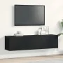 Mueble de TV de madera de roble negro 120x30x30,5 cm von , TV-Möbel - Ref: Foro24-862011, Preis: 75,40 €, Rabatt: %