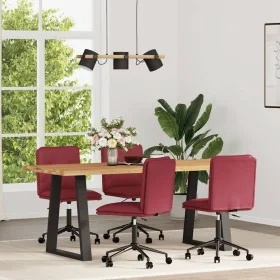 Sillas comedor 4 unidades cuero sintético rojo tinto by , dining chairs - Ref: Foro24-3315692, Price: 231,74 €, Discount: %