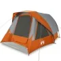 Tienda de campaña familiar 6 personas impermeable gris naranja by , tents - Ref: Foro24-4100669, Price: 133,79 €, Discount: %