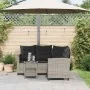 Sofá de jardín en forma de L con mesa y cojines ratán PE gris von , Outdoor-Sofas - Ref: Foro24-4103874, Preis: 307,26 €, Rab...