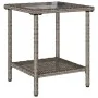 Sofá de jardín en forma de L con mesa y cojines ratán PE gris von , Outdoor-Sofas - Ref: Foro24-4103874, Preis: 307,26 €, Rab...