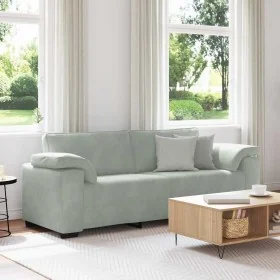Sofá de 3 plazas de terciopelo gris claro 178 cm von , Sofas - Ref: Foro24-4105277, Preis: 271,52 €, Rabatt: %