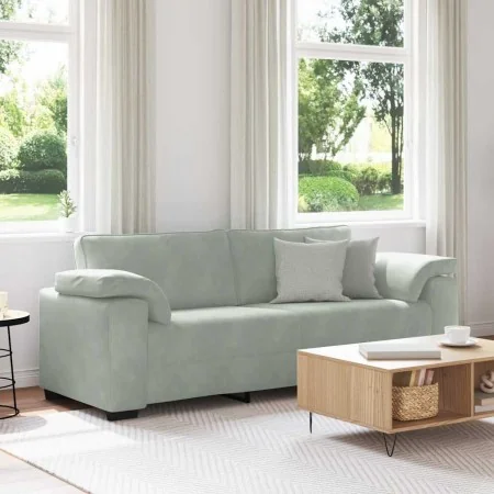 Sofá de 3 plazas de terciopelo gris claro 178 cm by , Sofas - Ref: Foro24-4105277, Price: 271,52 €, Discount: %