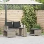Set de muebles de jardín 5 pzas y cojines apilables gris claro by , Outdoor sofas - Ref: Foro24-4104168, Price: 265,50 €, Dis...