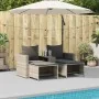 Set de muebles de jardín 5 pzas y cojines apilables gris claro by , Outdoor sofas - Ref: Foro24-4104168, Price: 265,50 €, Dis...