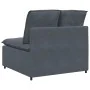 Sofá modular con módulo central y cojines gris oscuro 100 cm by , Unidades para sofás seccionales - Ref: Foro24-4104430, Pric...